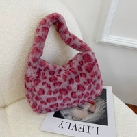Tas Selempang Bulu Motif Sapi Leopard Zebra Berkualitas Tinggi untuk Musim Dingin