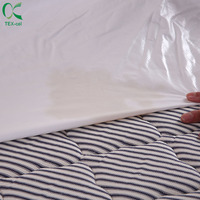 Protège-matelas imperméable en tissu éponge doux et silencieux pour lit