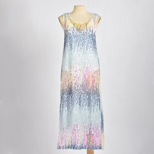 Robe 100% Polyester femmes Crew Dress Loose Dress for Party - Product Image 1