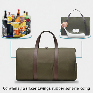 Eco-Friendly Durable Canvas <b>Weekender</b> Duffel <b>Bag</b> with Dry-Wet Separation Gym & Sport <b>Travel</b> Luggage for Men and <b>Women</b> - Product Image 3
