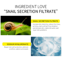 Marque privée 96% Escargot Mucin Sérum Visage Anti-rides Sérum de soin de la peau Blanchiment de la peau Réparation Visage coréen Sérum d'escargot Anti-âge