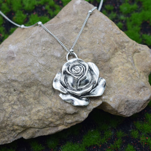 Collar con colgante <span class=keywords><strong>de</strong></span> Rosa romántico Vintage para <span class=keywords><strong>amigas</strong></span>, regalo <span class=keywords><strong>de</strong></span> aniversario <span class=keywords><strong>de</strong></span> boda - Product Image 4