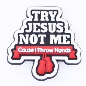 Jesus รองเท้าพีวีซีแบบออกแบบได้ตามต้องการมีกระดุมด้านบนของตกแต่งสำหรับผู้ใหญ่ - Product Image 6