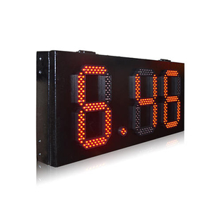 Pantalla LED Digital para Gasolinera, Resistente al Agua, de 7 Secciones, 12 Pulgadas, Formato Digital Rojo 8.88, Indicador de Precio de Combustible - Product Image 1