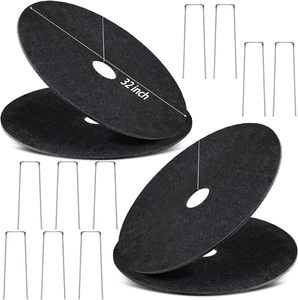 32.2 Inch Thickened Tree Protectors Mat Black Mulch Reusable Tree <strong>Rings</strong> Landscaping <strong>Plant</strong> Cover Round - Product Image 1