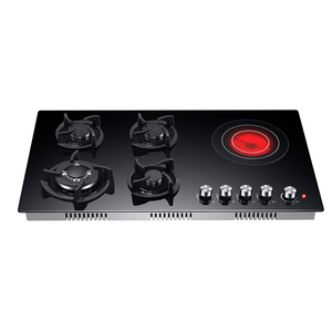 Electrodomésticos de Cocina, <span class=keywords><strong>Estufa</strong></span> Híbrida Integrada de 4 Quemadores, 3 de <span class=keywords><strong>Gas</strong></span> <span class=keywords><strong>y</strong></span> 1 Eléctrico, Placa de Cocción de Inducción Infrarroja de Cerámica - Product Image 5