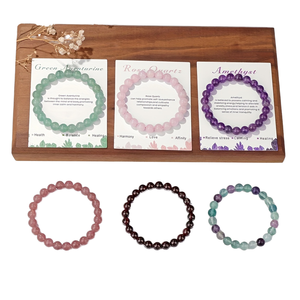 Đơn Giản 8Mm Đá Tự Nhiên Hạt Agate Thạch Anh Đàn Hồi Vòng Đeo Tay Hợp Thời Trang Hình Học Chữa Bệnh Tinh Thể Đồ Trang Sức Cho Phụ Nữ Và Nam Giới Quà Tặng - Product Image 5