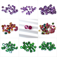 Pierres Précieuses Naturelles Personnalisées Grenat Améthyste Olivine Apatite Citrine Topaze, Cabochons et Taille Ovale, Travail Manuel DIY