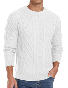 AL-BARAJ INDUSTRIES Suéteres de Punto Transpirables 100% Acrílico para Hombre, Suéteres de Invierno, Ajuste Cómodo, Tejido Personalizado de Secado Rápido - Product Image 1
