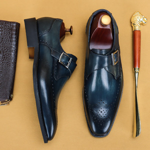 S5028F 2023 High-quality Large-size Hand-rubbed Top-layer Cowhide Business Formal Wear Men's Wedding Shoes - Product Image 3