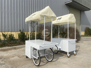 Chariot mobile de crème glacée chinoise à <span class=keywords><strong>prix</strong></span> avantageux, chariot de <span class=keywords><strong>crêpes</strong></span> de rue, chariot de restauration rapide, tricycle, camion de nourriture mobile - Product Image 2