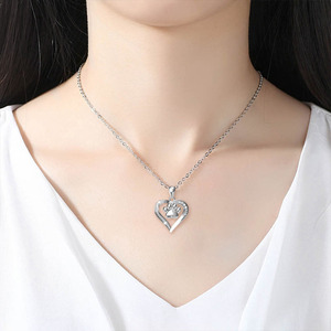 Liontin Guci Hati Baja Tahan Karat untuk Abu Cakar Hewan Peliharaan Kalung Kremasi Kenang-kenangan Mode Perhiasan Uniseks Hadiah Liburan Memorial - Product Image 3