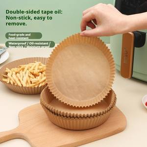 Papier sulfurisé antiadhésif en pâte de bois naturelle pour friteuse à air <span class=keywords><strong>Cuisinart</strong></span> et four - Product Image 3