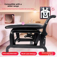 Chaise à bascule sensuelle, chaise à bascule érotique intime avec ventouse, gode, dispositif de masturbation SM, machine sexuelle