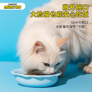 Minions <b>Ceramic</b> Pet Bowl 14x14x3.5cm Food Grade For Cat <b>Dog</b> Feeding - Product Image 5