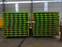 Viga de construcción H20 Viga con extremos de plástico Pintura impermeabilizante amarilla Brida de abeto PINO Web de madera contrachapada