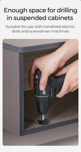 Foret à charnière de 35 mm, style ultra-court, outils de menuiserie pour le perçage de trous de quincaillerie de meuble - Product Image 2