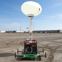 Tour mobile d'éclairage sphérique gonflable télécommandée 1000W, anti-éblouissement, la plus vendue