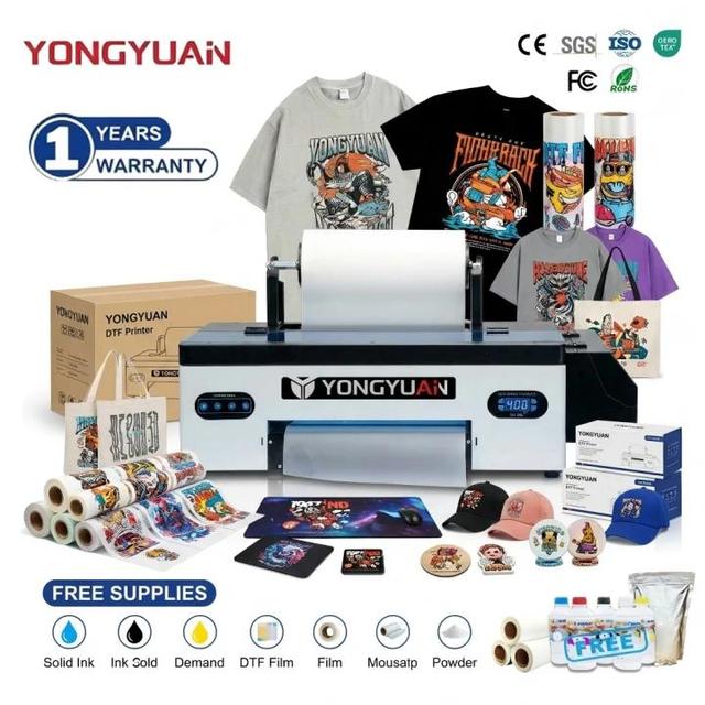 A3 DTF Transfer Printer L1800 Modified Head Pet Film Printing Machine for Small Business Garment Print