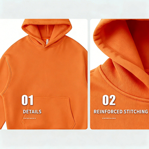 Felpa con Zip Corta da Uomo OEM 5, Produttori di Felpe Streetwear Oversize, Felpa Casual da Uomo con Cappuccio - Product Image 5