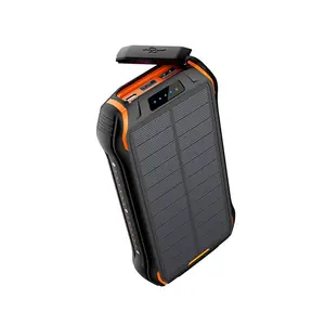 New Products 26800 mah Portable Wireless Solar Power Bank with LED Light