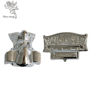 Modèle 19-E #    Accessoires religieux chrétiens pour cercueil : ornements d'ange, La Santa <span class=keywords><strong>Cena</strong></span>, La Cène, accessoires d'angle de cercueil - Product Image 3
