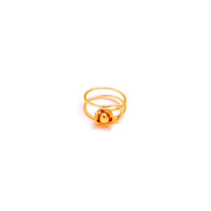 แหวนแฟชั่น สแตนเลสสตีล 316L ชุบทอง PVD ทนทาน ดีไซน์ทันสมัย - Product Image 2