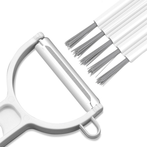 Cepillo multifuncional flexible para ranuras, tapas de vasos, ranuras de biberones, cepillo de limpieza doméstico con cerdas suaves, herramienta de cocina - Product Image 3