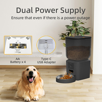 Mangeoire intelligente pour animaux de compagnie OEM 7L 5G Wifi avec caméra Distributeur d'aliments pour animaux de compagnie Distributeur automatique d'aliments pour animaux de compagnie audio à 2 voies Mangeoire intelligente pour animaux de compagnie avec contrôle par application