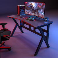 Ventes directes d'usine de tables d'ordinateur de bureau de jeu haut de gamme simples modernes de ménage
