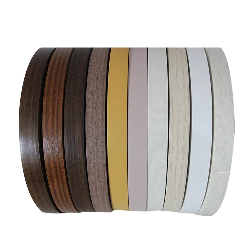 PVC Edge Banding Solid Color furniture board trimming the same color plastic wrap edge strip