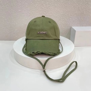 Gorra de béisbol de algodón de 6 paneles color naranja desgastado para adultos, con patrón de letras, tela común, insignia metálica y cordón, al por mayor. - Product Image 5