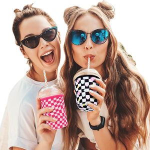 음식을 제공하기위한 콜드 컵을위한 맞춤형 네오프렌 아이스 커피 슬리브 아늑한 음료 홀더 - Product Image 5