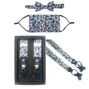 Fashion Wedding Party Elastic Y Back Multi Colors <strong>Black</strong> Button <strong>Bow</strong> <strong>Tie</strong> <strong>Suspenders</strong> <strong>Set</strong> for Men - Product Image 4