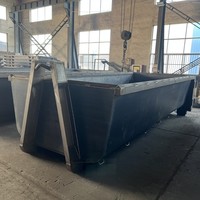 Conteneur de recyclage empilable de 25 m³ avec crochet, conteneur à crochet personnalisé