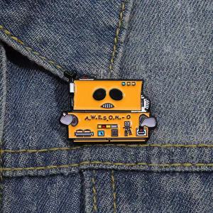 Pin Logam Kartun Grosir, Souvenir Film Seru, Merchandise Seri Robot, Bros Logam Unik, Pin Alien Lucu dari Paduan Logam - Product Image 3