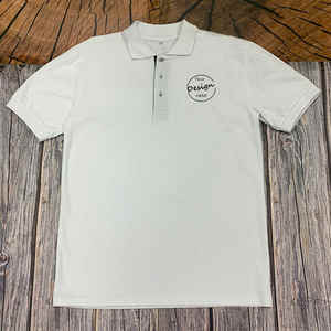 Polo de negocios para hombre al por mayor, camisetas de golf de manga corta de calidad superior, solapas de talla grande en tejido sólido - Product Image 1