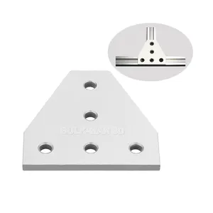 لوحة الانضمام 5 ثقوب على شكل حرف T لسكة فتحة V, قضيب C-شعاع ، راوتر CNC ، موصل أجزاء طابعة ثلاثية الأبعاد لهيكل الألومنيوم