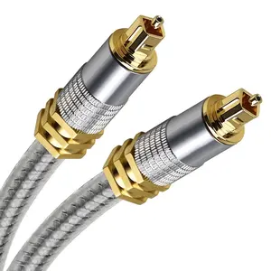 Transparent PVC Jacket Digital Optical Audio Cable Male To Male Toslink Cable For Home Theater Sound Bar TV More