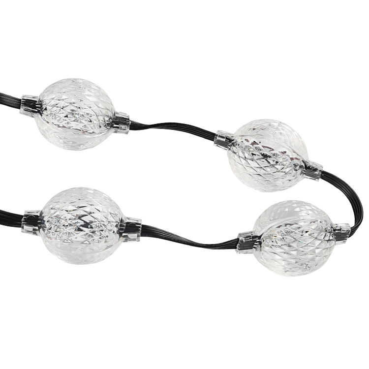 SHIJI 24V RGB Programmable Pixel Matrix Sphere Ball String Light 24V RGB 360 Degree 3D Pixel LED Ball