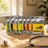 Cordage de badminton PRO 80+ 0,68 mm, haute puissance de frappe, cordage de raquette de badminton 10 m/33 pi, ligne de badminton professionnelle