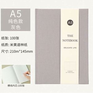 Linen Custom Hardcover Diary <b>Notebook</b> <b>A5</b> 100 Sheets School Supplies High Quality CMYK Printed 280G Custom Logo - Product Image 6