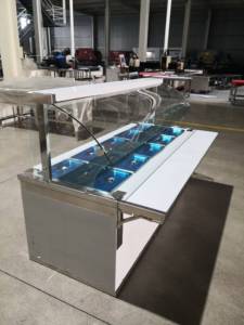 <span class=keywords><strong>Scaldavivande</strong></span> <span class=keywords><strong>Elettrico</strong></span> in Acciaio Inox da 220V con Coperchio in Vetro per Esposizione Buffet Ristorante - Product Image 3