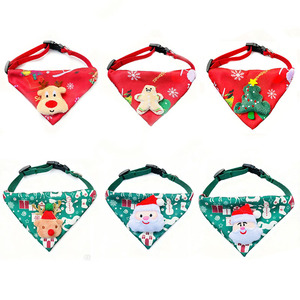 Christmas Pet Reindeer Triangular Scarf <b>Dog</b> Cat Bib Winter Holiday <b>Costume</b> Red With Plush Nose - Product Image 5
