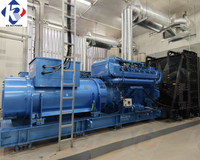 Générateur diesel de grande puissance 2,5 MW 5 MW 10 MW avec moteur Weichai Baudouin, type silencieux à châssis ouvert, 480 V, démarrage automatique ATS