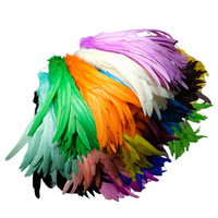 Accessoires de vêtements Plumes de poulet 40-45cm Plumes teintes pour carnaval et artisanat Fournitures de fête
