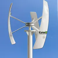 Vertical Wind Turbine for Home Use, 500 W to 5 KW