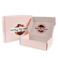 Boîtes d'emballage pour cheveux, boîtes d'expédition avec impression de logo, boîte en papier rose, emballage biodégradable, boîte postale