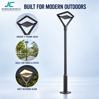Lampe de poteau de jardin LED, éclairage extérieur pour parc et allée, boîtier en aluminium et PC, lumière douce et diffuse, éclairage paysager personnalisé