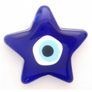 9X9 CM Glass Star Evil Eyes Plaque Design Unique pour la décoration de la maison ou du bureau - Product Image 2